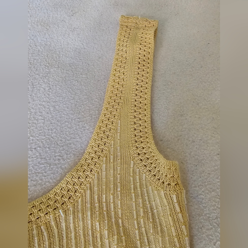 Oscar de la Renta beaded sleeveless top - Picture 9 of 9